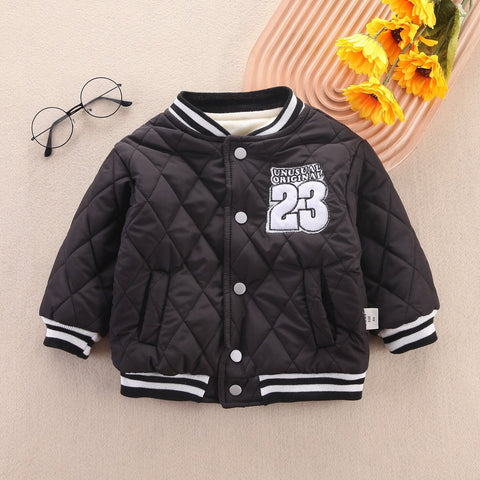 Boys Outerwear Winter Children Fashion Thick Baseball Uniform Jacket-TB01205-Veeddydropshipping