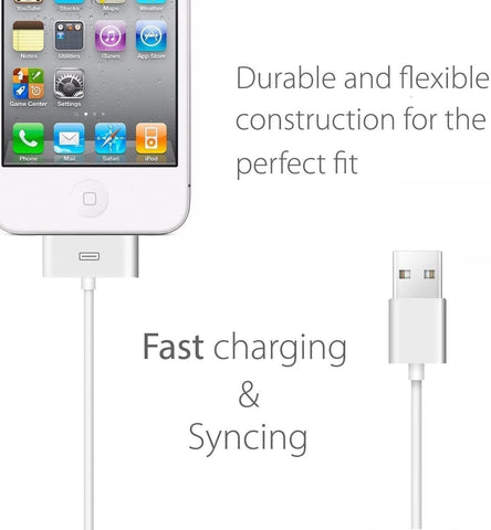 30Pin to USB Sync Data and Charging Cable for iPhone 4/ 4s iPhone 3G/3Gs -CE01198-Veeddydropshipping