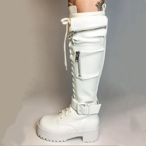Waterproof Women Shoes Zipper Shoes Woman Plus Size-BS00984-Veeddydropshipping