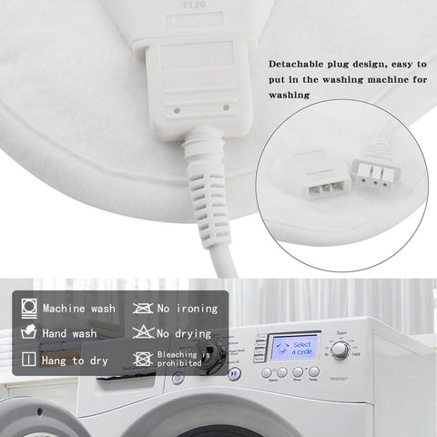 Rainbow Electric Blanket Washable Fabric Soft Mat-HA00980-Veeddydropshipping