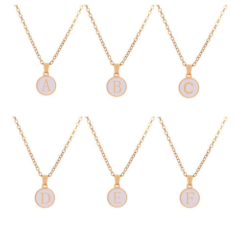 A-Z 26 Letter Initial Necklace for Women Men Couple Fashion-JW01204-Veeddydropshipping