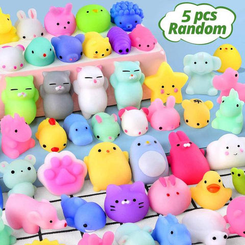 50-5PCS Kawaii Squishies Mochi Anima Squishy Toys For Kids Antistress-TB01517-Veeddydropshipping