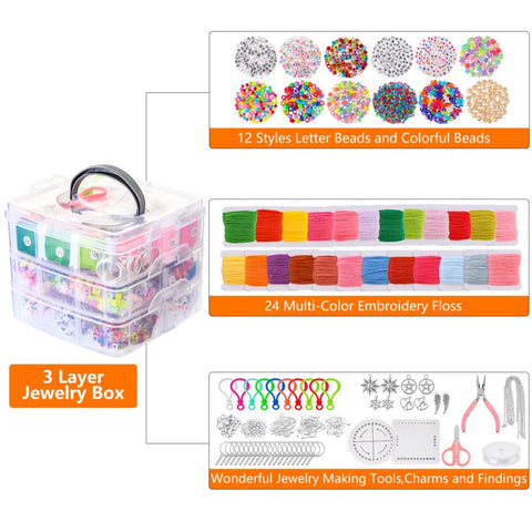 Making Supplies  Jewelry Accessories Letter Beading Set-JW01485-Veeddydropshipping