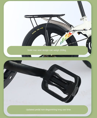 Folding Bicycles For Adults Portable Bike Mountain Bike Mini Bicycles Without -OS01126-Veeddydropshipping