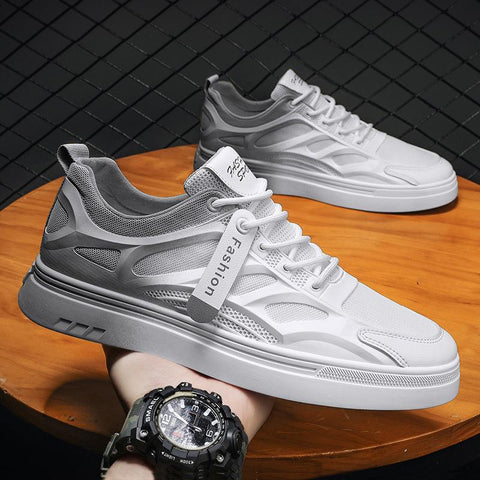 Men Sneakers Light Shoes Men Vulcanize Shoes White All-match-BS01388-Veeddydropshipping