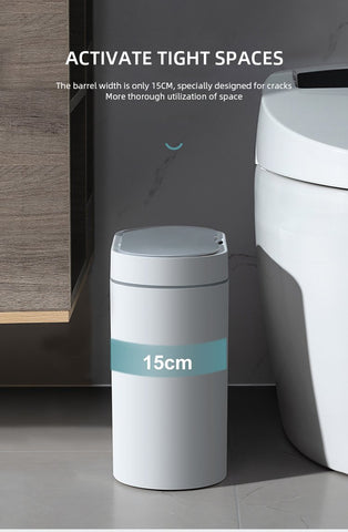 Bathroom Smart Trash Can Electronic Automatic Waste-HA01085-Veeddydropshipping