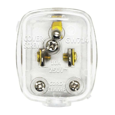 White America Ground 3 Pole Male US Wiring Plug Type B Power Strip Connector -CE00179-Veeddydropshipping