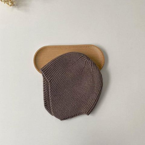 Korea Solid Color Baby Beanies Soft Baby Bonnet Cap Kids Knitted Hats-TB00422-Veeddydropshipping