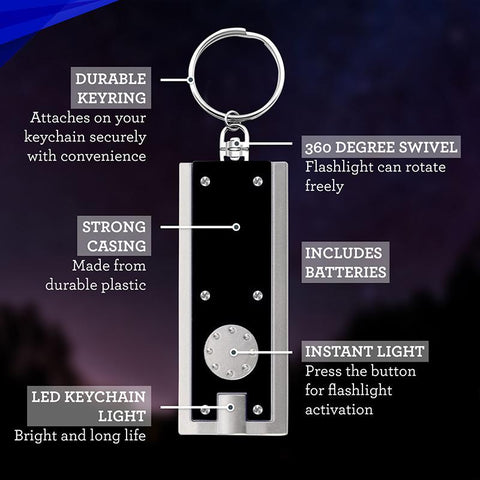 Mini Flashlight Mini LED Keychain Lights Pocket-sized Keychain-TI00751-Veeddydropshipping