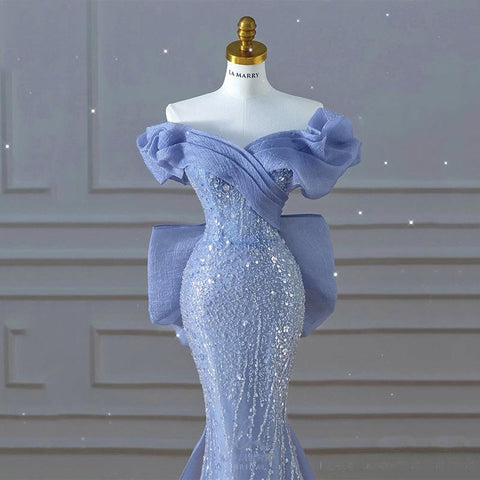 Prom Dresses Off Shoulder V Neck-Veeddydropshipping