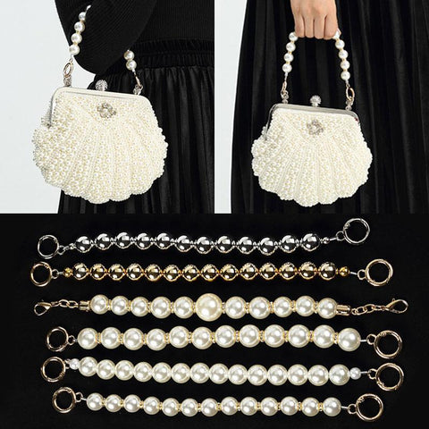 Pearl Bags Chains All-match Handbag Belts Lady Shoulder-BS00759-Veeddydropshipping
