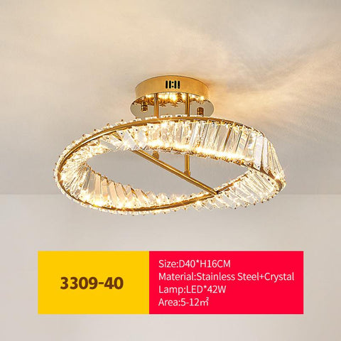 Luxury Crystal Ceiling Lamps Stainless LED-TI00278-Veeddydropshipping