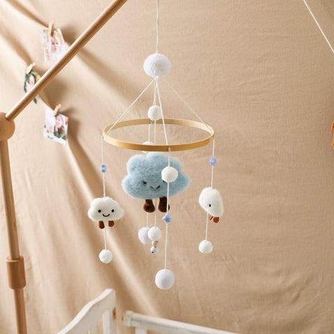 Mini Bed Bell Baby Rattles Crib Mobiles Wooden Pendant Toy for Baby Newborn-TB00511-Veeddydropshipping