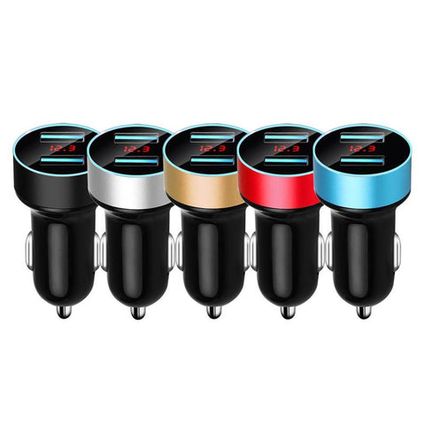 USB Car Charger LED Display Phone Adapter-PA01146-Veeddydropshipping
