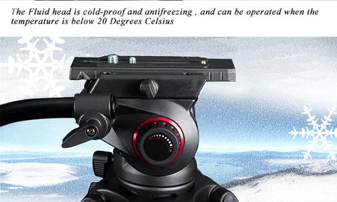 MTT609A Professional Heavy Duty Hydraulic Head Ball Camera Tripod -CE00281-Veeddydropshipping