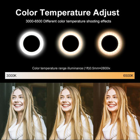 26cm Photography Table LED Light Tripod Ring Lamp Youtube Video Live Photo Studio-PA00816-Veeddydropshipping