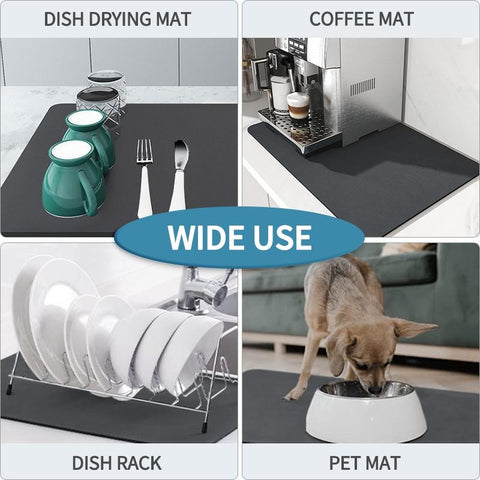 Coffee Drain Pad Crystal Velvet Mat-HA00419-Veeddydropshipping