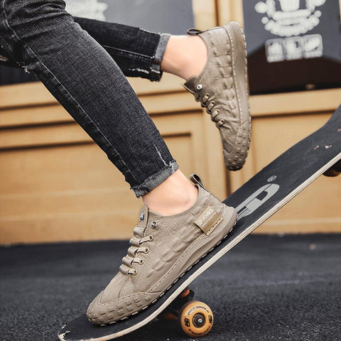 Pattern Ice Silk Cloth Casual Shoes Men&#39;s Sneakers Tenis-BS01348-Veeddydropshipping