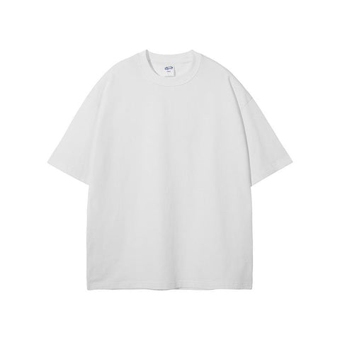 Pure Cotton Solid Color T-shirt Unisex T-shirt Vintage Street Wash T-shirt-Veeddydropshipping
