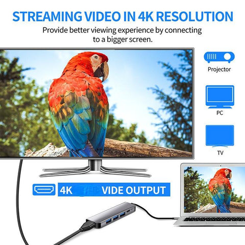 Thunderbolt 3 Adapter USB Type C Hub for HDMI-compatible 4K support Samsung Dex mode-CE00037-Veeddydropshipping