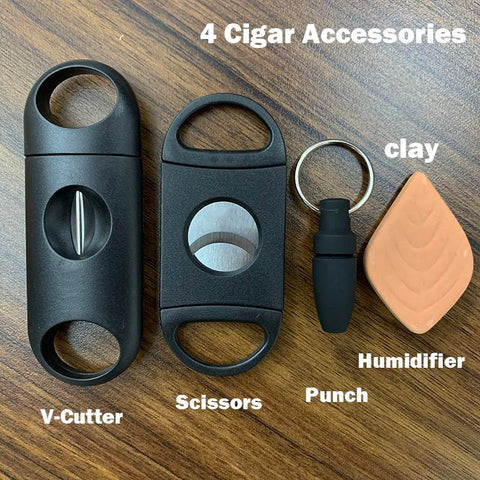 Cigar Cutter Pocket  V-Cut Sharp Stainless Steel-HA01007-Veeddydropshipping