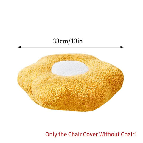 Plush Flower Chair Cover Cute Footrest Stool Covers-HA00520-Veeddydropshipping