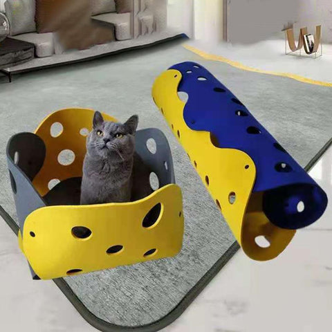 Cat Toy Felt Nest Kitten Tunnel Collapsible-HA01410-Veeddydropshipping