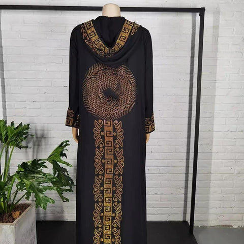 African Long Sleeve Free Size Dress-WF01675-Veeddydropshipping
