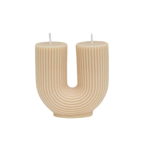 Home decorative U-Shaped geometric scented candles-HA00378-Veeddydropshipping