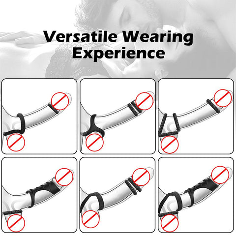 Penis Ring Masturbators For Men Ejaculation Delay Enlargement Extender Penis -BH01212-Veeddydropshipping