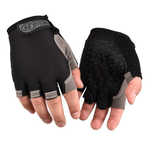 Half Finger Gloves Gym Fitness Anti-Slip Women Men Gel Pad Gloves Gym -OS01040-Veeddydropshipping