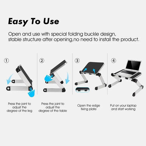 Adjustable Laptop Desk Stand Table-HA01614-Veeddydropshipping