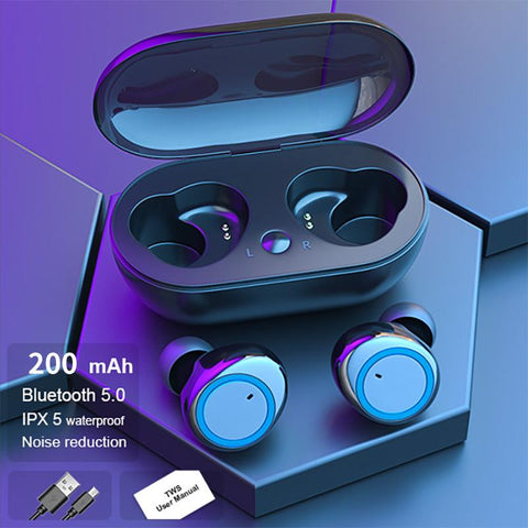 Bluetooth headset wireless stereo binaural in ear -Veeddydropshipping