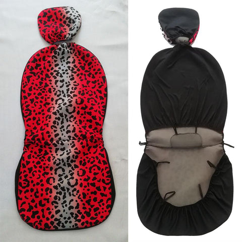 Protector Front seat Cushion Pad Mat leopard digital printing type for-AM01402-Veeddydropshipping
