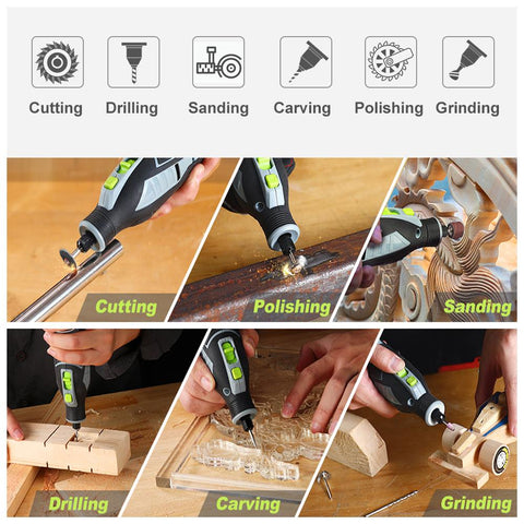 Wireless Rotary Tool with Engraving Accessories-TI00021-Veeddydropshipping