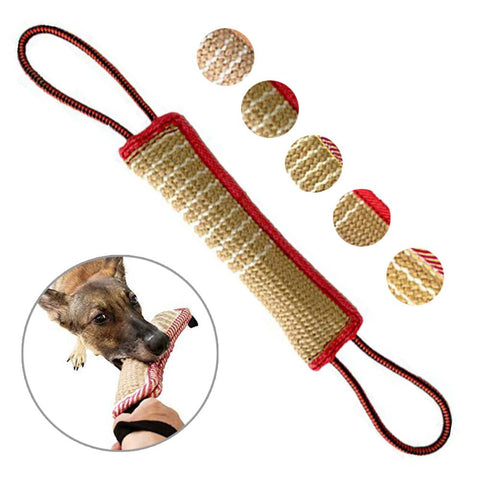 Dog Biting Pillow Tug Stick Hemp Training-HA01515-Veeddydropshipping
