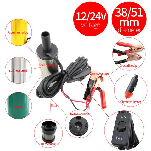 Diesel Fuel Transfer Refueling Tool  Pump-TI00717-Veeddydropshipping