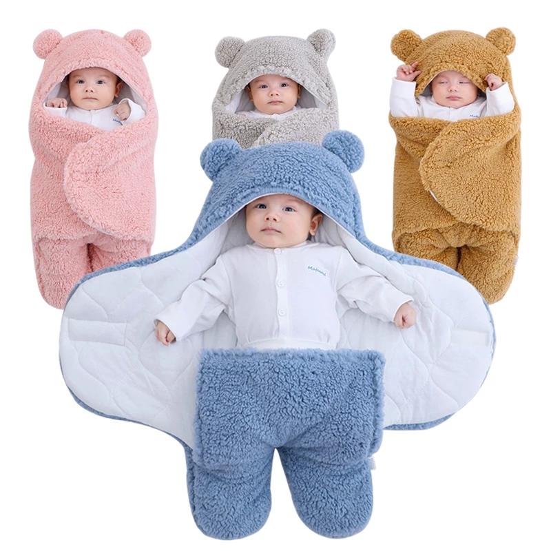 0-9 Months Baby Cocoon for Newborns Winter Warm Flannel Soft Baby Sleeping-TB00700-Veeddydropshipping