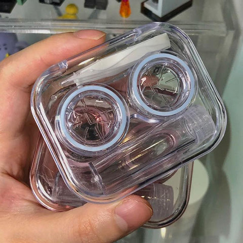 Contact Lenses Case Plastic Include Tweezers-BH00833-Veeddydropshipping
