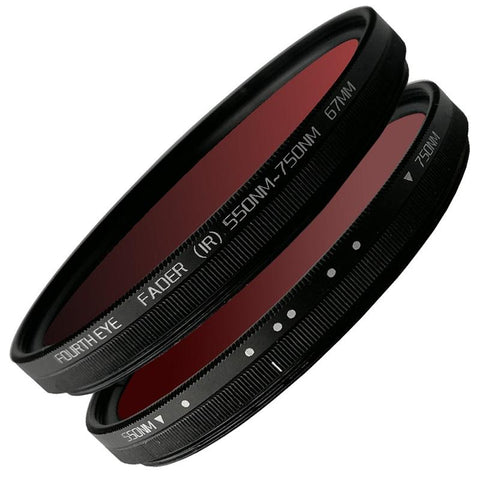 Adjustable Infrared Filter IR Lens Pass Infra-Red 550nm to 750nm 49 52 58  67 77mm -CE00405-Veeddydropshipping
