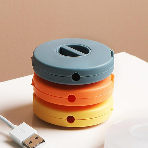 Multi-function Round Shaped All In Order Earphone Case Rotating Storage-PA00443-Veeddydropshipping