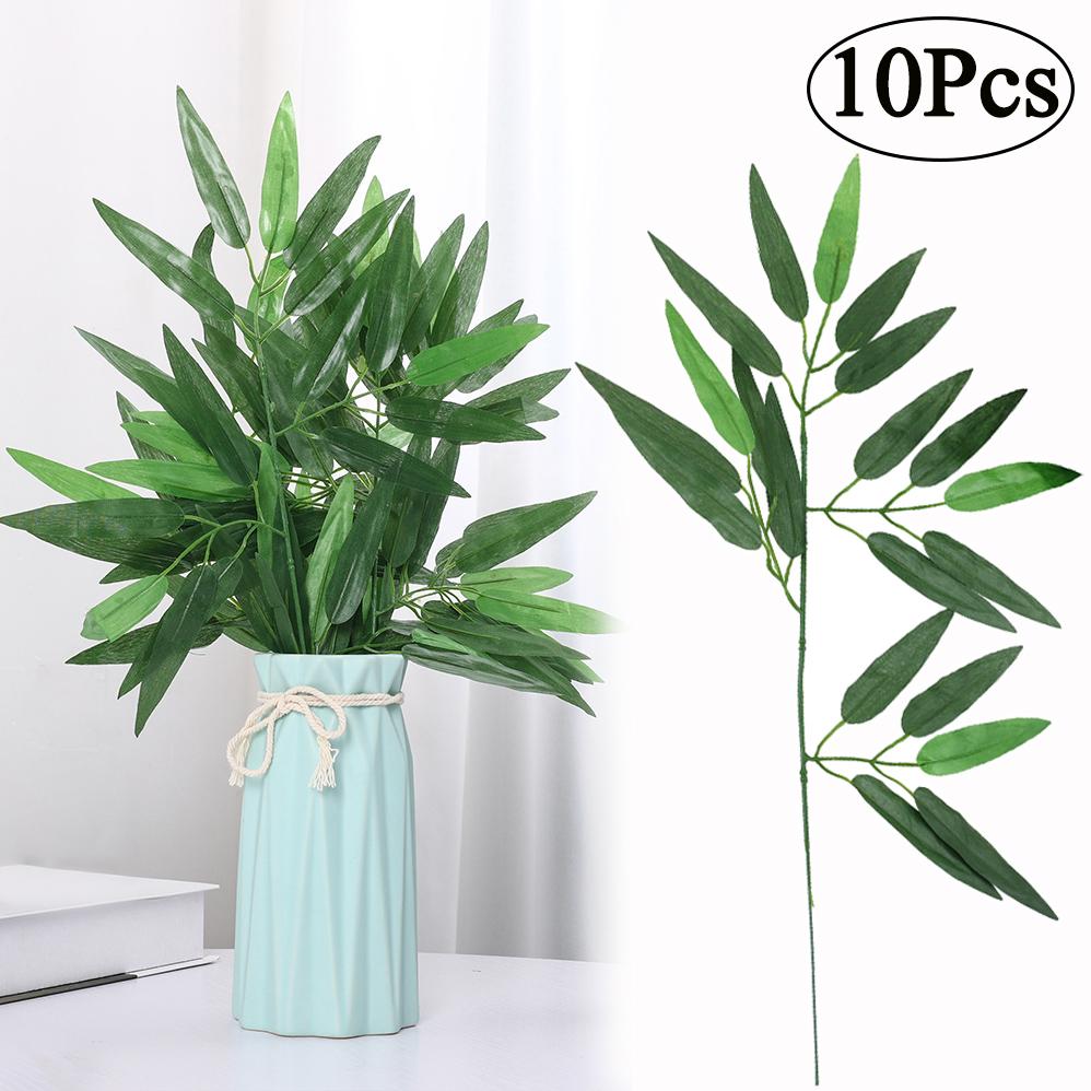 Artificial Bamboo Leaf Fake Branches Green Plants-HA00713-Veeddydropshipping
