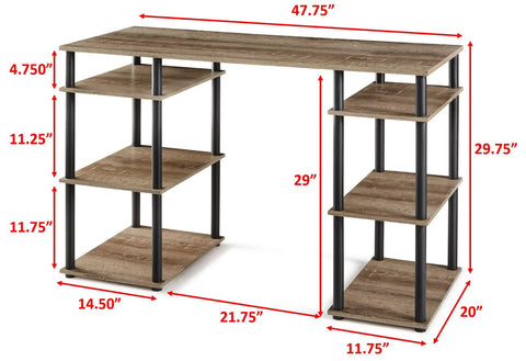 No Tools Computer Desk Computer Desk-HA01607-Veeddydropshipping