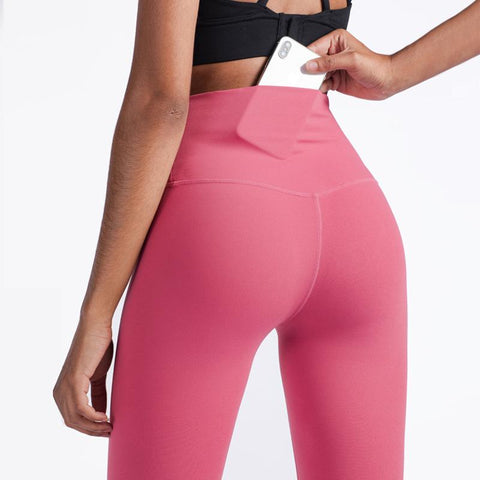 Colors Naked Feeling Yoga Leggings Women Sports Pants Tights Seamless Sport Femme -OS00829-Veeddydropshipping