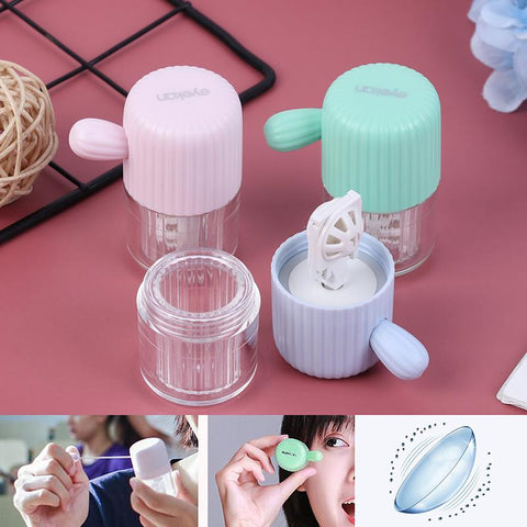 Contact Lens Cleaner Cleaning Cosmetic Contact Box-BH00842-Veeddydropshipping