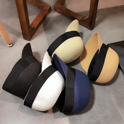 Women Equestrian Hat Sun Caps-WF01372-Veeddydropshipping