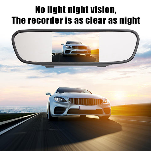 4.3/5 Inch LCD TFT Mirror Screen Car Monitor Mirror Reversing-AM00667-Veeddydropshipping