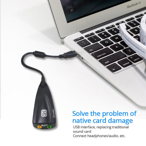 USB 2.0 5HV2  7.1 channel Sound Card Adapter -CO00125-Veeddydropshipping