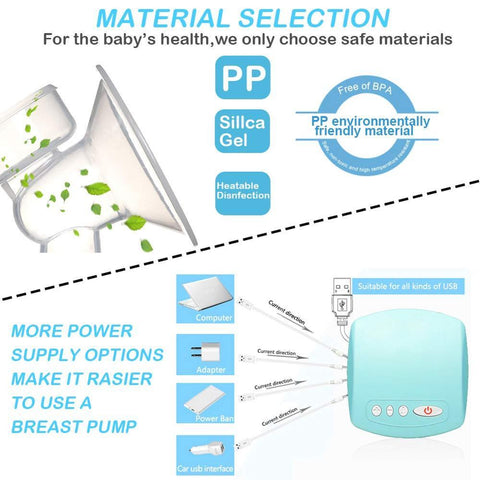 Breast Pump Electric,USB Breastfeeding Pump,Nursing Breast Massage-TB00674-Veeddydropshipping