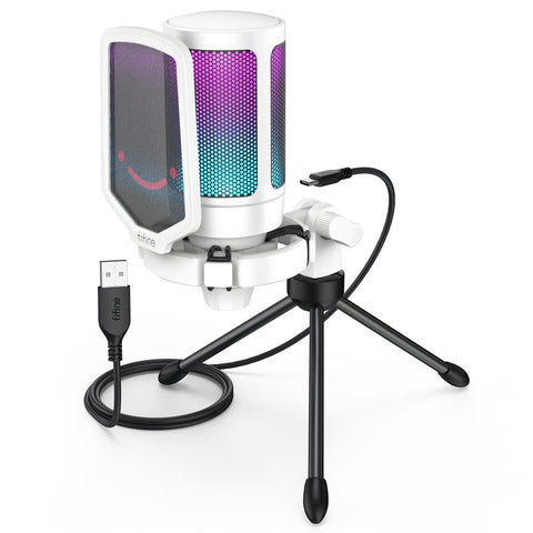 Ampligame USB Microphone for Gaming Streaming with Pop Filter Shock Mount&amp-CE01037-Veeddydropshipping